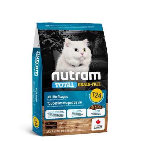 Nutram T24 Total Grain-Free Salmon & Trout Cat для кішок та кошенят (лосось та форель)