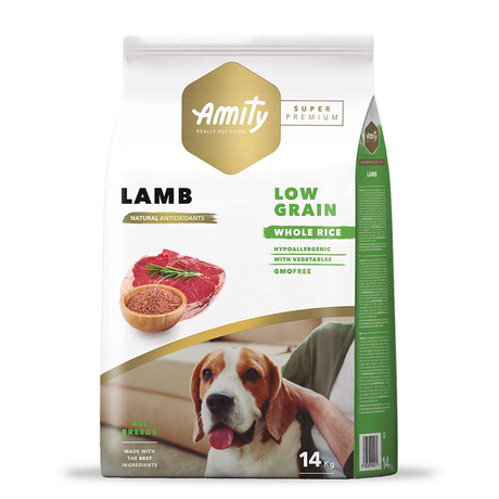 Amity Super Premium Low Grain Lamb для дорослих собак всіх порід (ягня)