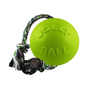 Jolly Pets м'яч із канатом для різних видів ігор для собак ROMP-N-ROLL малий