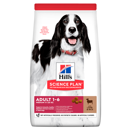 Сухий корм Hill's SP Canine Adult Medium Breed Lamb & Rice для дорослих собак середніх порід (ягня і рис)