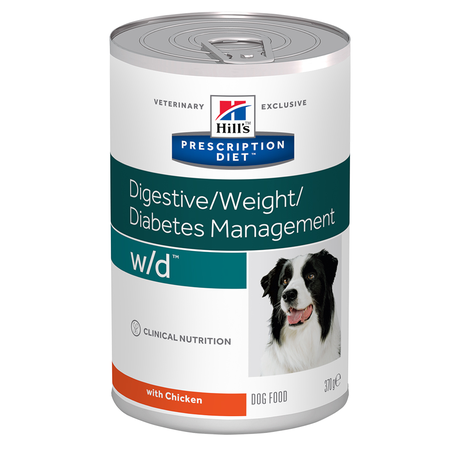 Hill’s PRESCRIPTION DIET w/d Diabetes Care вологий корм для собак при цукровому діабеті, з куркою, консерва