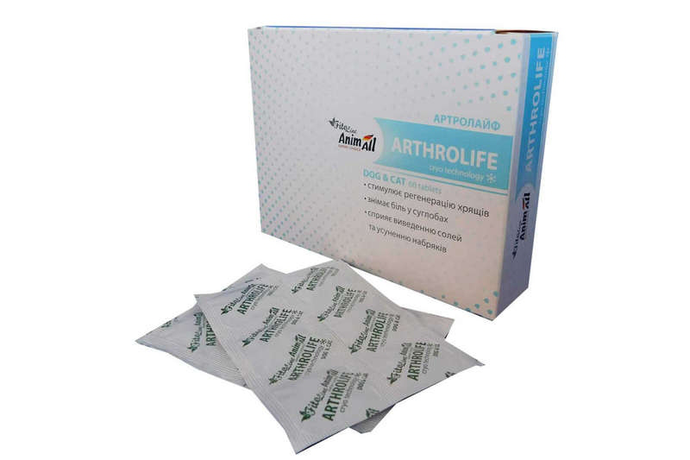 AnimAll VetLine FitoLine Arthrolife Таблетки для суглобів для собак та котів