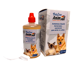 AnimAll VetLine антистрес, суспензія для котів та собак, 50 мл